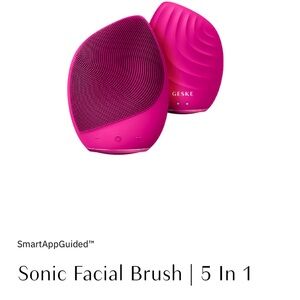 Pink Sonic Facial Brush 5 In 1